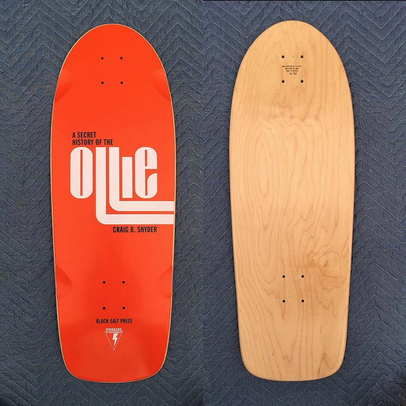 secret history of the ollie book skateboard deck